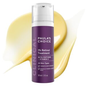 Paula's Choice CLINICAL 1% Retinol Treatment Cream with Peptides, Vitamin C & Licorice Extract, Anti-Aging & Wrinkles