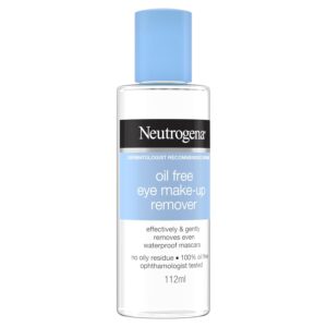 Neutrogena Gentle Oil-Free Eye Makeup Remover & Cleanser for Sensitive Eyes, Non-Greasy Makeup Remover, Waterproof Mascara Remover, Dermatologist & Ophthalmologist Tested, 3.8 fl. oz