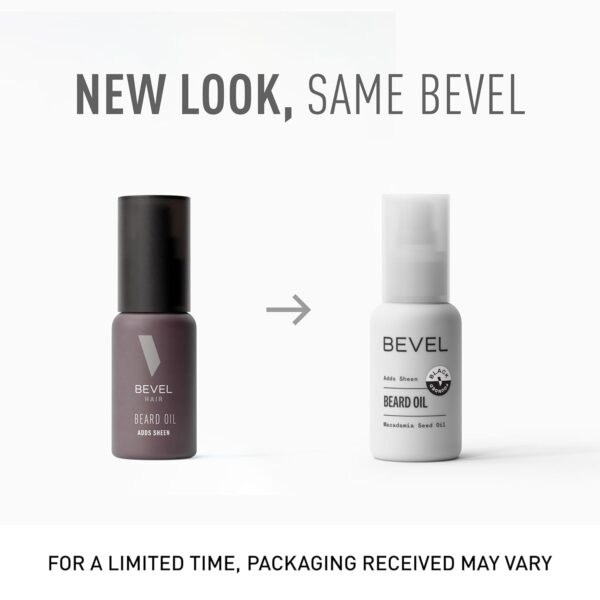 Bevel Beard Oil for Men - Moisturizing Beard Oil with Jojoba Oil and Argan Oil, Adds Shine and Helps Prevent Dryness, Frizz and Breakage, 1 Oz (Packaging May Vary)
