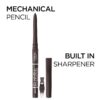 L'Oreal Paris Makeup Infallible Never Fail Original Mechanical Pencil Eyeliner with Built in Sharpener, Brown, 0.008 oz.