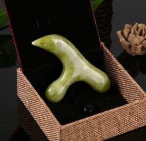 Jade Stone Feet Acupoint Tool Natural Reflexology Pedicure Tool Foot Massager
