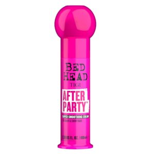 Bed Head by TIGI After Party Super Smoothing Cream – Anti Frizz hair styling product with humidity protection for frizzy, dull or coarse hair, 3.38 fl. oz.​