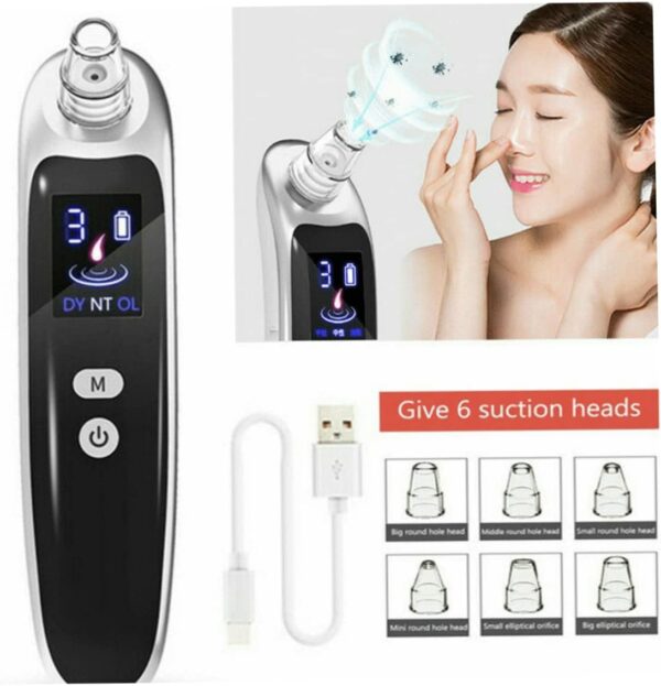 Blackhead Vacuum Remover USB Pore Acne Cleaner Nose Facial Care Whitehead Extractor Toolvacuum