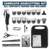Wahl USA Chrome Pro Corded Clipper Complete Haircutting Kit for Men – Powerful Total Hair Clipping, Beard Trimming, & Grooming - Model 3024635