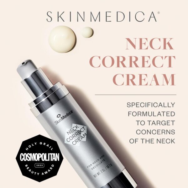 SkinMedica Neck Correct Cream - Your Ultimate Age-Defying Wrinkle Cream for Face & Neck to Visibly Tighten and Lift Sagging Skin, 2 Oz