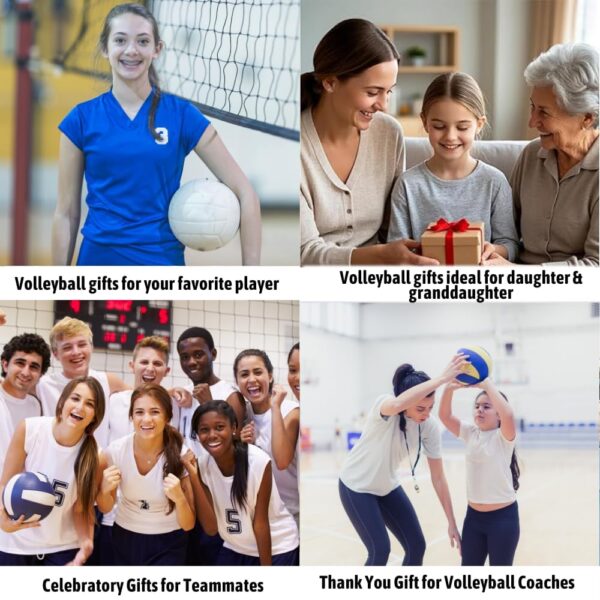 Personalized Love Volleyball Necklace with Birthstone and Initial Charm, Gifts for Players and Girls Volleyball Accessories, Gift For Players and Teams