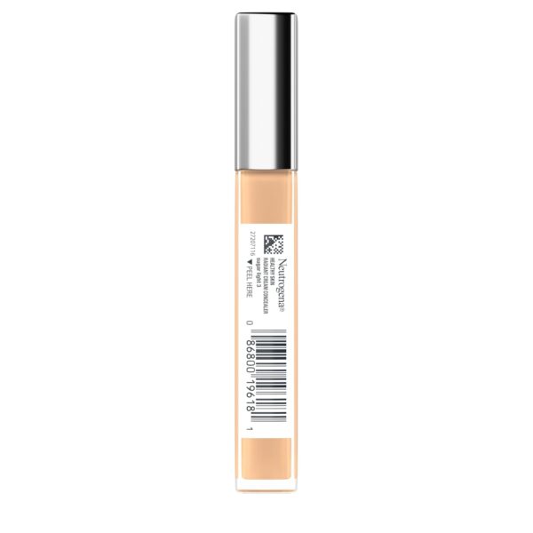 Neutrogena Healthy Skin Radiant Brightening Cream Concealer with Peptides & Vitamin E Antioxidant,Lightweight Perfecting Concealer Cream,Non-Comedogenic,Sugar Light 03 with warm undertones,0.24 oz