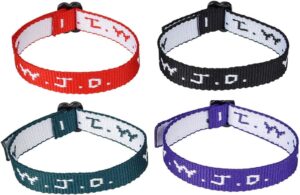 Rhode Island Novelty W.W.J.D. Webbing Bracelets, Twelve Per Order