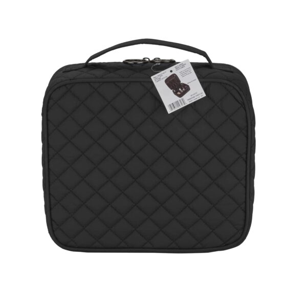 Scünci by Conair Makeup Beauty Case, Makeup Train Case, Makeup Bag, Travel Organizer for Women, Black