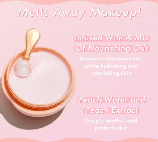 TONYMOLY Peach Punch Sherbet Cleansing Balm, 6.1 oz (Pack of 1)