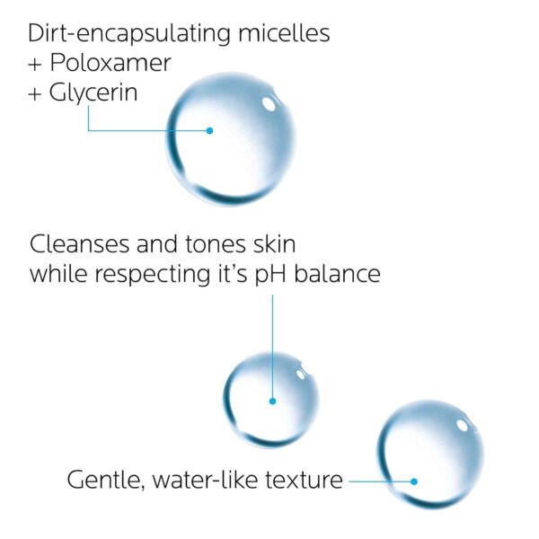 La Roche-Posay Micellar Cleansing Water for Sensitive Skin, 13.5 Fl oz