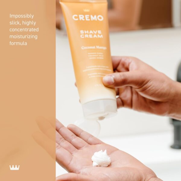 Cremo Womens Shaving Cream Sensitive Skin, Moisturizing, Coconut Mango, Ultra-Slick Shave Cream for Women, Fights Nicks, Cuts and Razor Burn, 6 Fl Oz (Pack of 2)