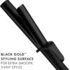 Hot Tools Pro Artist Black Gold Digital Salon Hair Curling Iron | Medium Loose Curls and Tousled Waves, (1-1/4 inch)