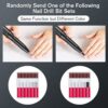 Nail Drill Kit Electric Nail File Portable Nail Drill Machine Professional Manicure Pedicure Set Polishing Shape Tools for Acrylic Gel Nails with Nail Drill Bits,Sanding Bands and Brush(Black)