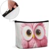 Makeup Bag for Women Cosmetic Bags Owl Travel Toiletry Bag Cute Zipper Make Up Bags Large Capacity Make Up Case Organizer Portable Makeup Pouch for Travelling Gift