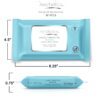 Aesthetica Makeup Removing Wipes - Face & Eye Makeup Remover Wipes - 6 Pack Bulk (180 Wipes Total) Hypoallergenic & Dermatologist Tested - Oil & Fragrance Free - Made in USA