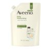 Aveeno Daily Moisturizing Body Wash for Sensitive Skin + Prebiotic Oat, Gently Cleanses, Nourishes & Feels Moisturizing Dry Skin, Light Fragrance, Refill Pouch, 36 fl. oz