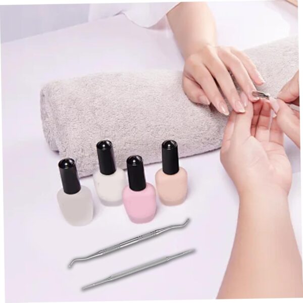 Ingrown Toenail Kit, 2Pcs Ingrown Toenail Corrector, Manicure Pedicure Tools, Stainless Steel Cuticle Remover, Double Sided Nail Cleaner Care, Nail Cleaning Brushes