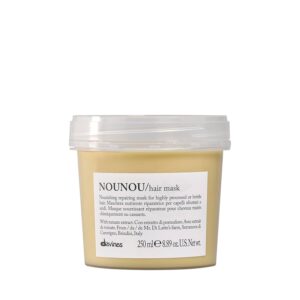 Davines NOUNOU Hair Mask, Nourishing And Repairing Treatment For Bleached, Permed Or Relaxed Hair, Add Shine Weightlessly