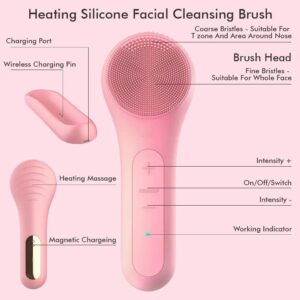 Waterproof Electric Sonic Facial Cleansing Brush with deep Clean Technology