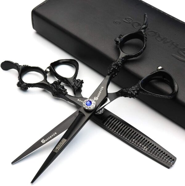 6 inch Hairdressing Scissors Set Barber Shop Hair Beauty Shears Styling Tools (Scissors set)