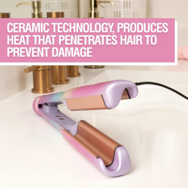 CHI Vibes Wave On Multifunctional Waver, Curling Iron Creates Long-Lasting Frizz-Free, Crimp-Style Waves & Loose Beachy Curls for All Hair Types