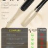 Hair Straightener Brush,Venxis Straightening Comb with Steam, 3 Temp Settings & 20s Fast Heating, 120 Voltage&30-Minute Auto Shut-Off, Steam Design for Hair Treatment