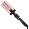 Beachwaver 3B Waver - Midnight Rose | Triple Barrel Hair Waver for Mermaid Waves | Professional Curling Iron with Adjustable Temperature, LED Screen, and Ceramic Barrels