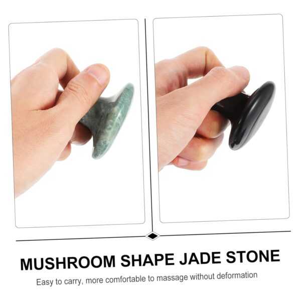 Hemoton Jade Facial Roller Massager Improve Circulation Reduce Wrinkles 1 Set of 3