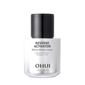 O HUI Reverse Activator Retinol Fine Wrinkle Cream | Korean Skin Care | Comfortable Retinol Cream for Face | Minimal to no irritation | Peptide | Wrinkles Visibly Reduced by 42% in 8 Weeks
