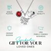 Infinity Collection - Personalized Cheer Charm Necklace with Birthstone Charm - 'She Believed She Could' Cheerleading Jewelry Gift for Cheerleaders