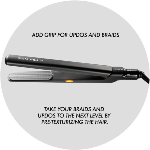 Sam Villa TEXTUR Professional Texturizing Hair Crimper Hair Iron With Precision Heat Control , 1 Count (Pack of 1)