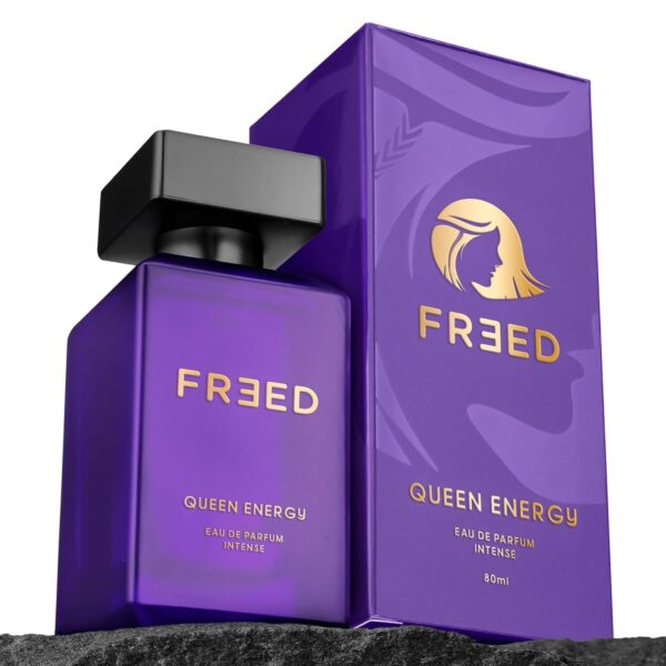 61r3rDqL2vL._SL1500_.jpg FR Queen Energy EDP Perfume for Women, 80ml | Patchouli, Earthy Cedarwood, Vanilla | Intense & Long Lasting Woody Eau De Parfum | Best Gift for Women - by SG Kart