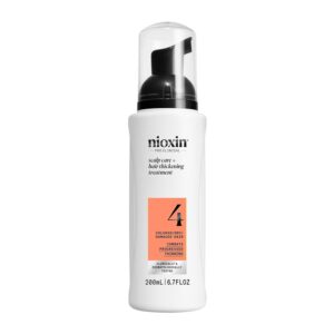 Nioxin System 4 Scalp Care + Hair Thickening Leave-In Treatment For Colored, Dry, & Damaged Hair with Progressed Thinning Nourish & Boost Hair Density with Niacinamide & Biotin