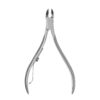Revlon Half Jaw Cuticle Nipper, Manicure Tool for Nail Care, Hangnail Clipper, For More Precise Trims, Non-Slip Grip, Stainless Steel, 1 Count