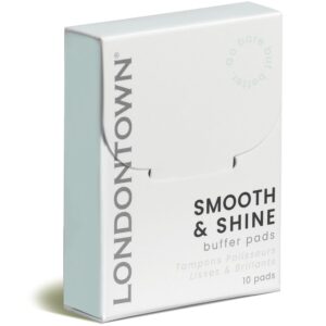 LONDONTOWN Smooth & Shine Buffer Pads - Nail Buffer for Natural Nails for Smoothing, Shaping & High Shine Polishing | Travel Friendly, 10 Count