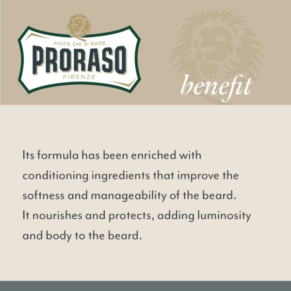 Proraso Beard Balm for Men, Nourish and Soften New Beard Growth and Short Beards