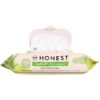 The Honest Company Hydrate + Cleanse Naturally Scented Wipes | Cleansing Multi-Tasking Wipes | 99% Water, Plant Based, Hypoallergenic | Aloe + Cucumber, 60 Count