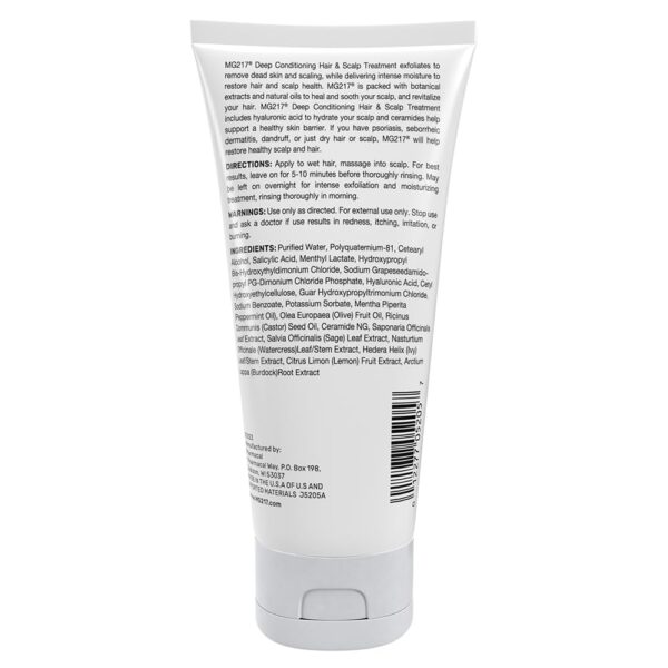 MG217 Deep Conditioning Salicylic Acid Scalp Care for Psoriasis, Exfoliating and Hydrating Formula, Sulfate-Free, Paraben-Free, Cruelty-Free, Fragrance-Free, 6 fl oz