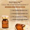 GD11 Premium Rx Cell Exosome Treatment | Premium Home Aesthetic Skin Care Set for Skin Regeneration Serum | Anti-Wrinkle and Anti-Aging Face Ampoule for Elasticity Care, 3 Pairs (0.1oz. + 0.2 fl.oz.)