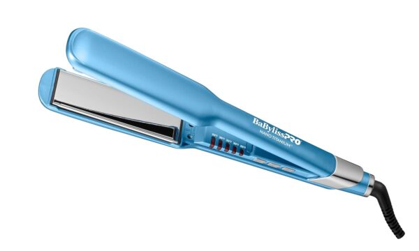 BabylissPRO Nano Titanium Ultra-Sleek Hair Straightener, Flat Iron for All Hair Types