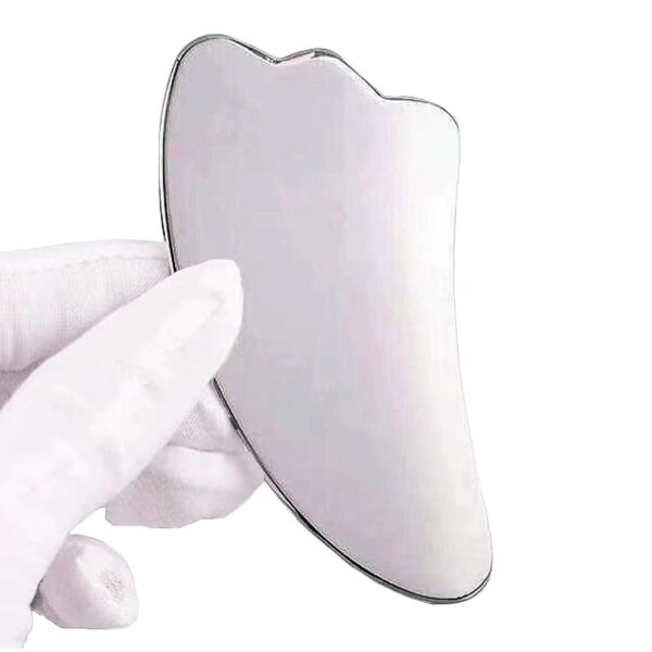 TIBROMTACK Titanium Gua Sha Tool for Face, Neck, Jawline, Body Massage and and relieving facial puffiness to enhance beauty, skincare gift.