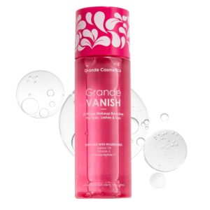 Grande Cosmetics Makeup Remover, Removes Water & Oil Based Makeup, Long-Wear & Waterproof Makeup Vanish