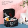 A Gorilla Makeup Bag, Cosmetic Organizer Case Large Portable Capacity Make Up Bags Women Travel Toiletry Bags with Handle And Divider