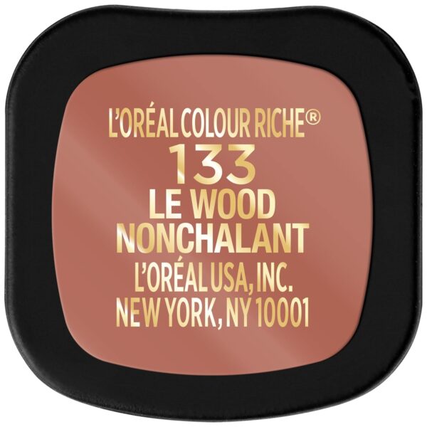 L'Oreal Paris Colour Riche Intense Volume Matte Lipstick, Lip Color Infused with Hyaluronic Acid for up to 16hr All Day Comfort, Le Wood Nonchalant, 0.06 Oz