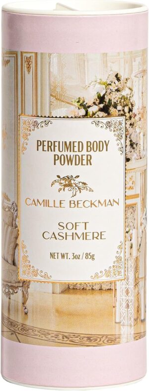 Soft Cashmere Scented Talc-Free Body Powder, Perfumed Body Powder, Camille Beckman, 3 Ounce