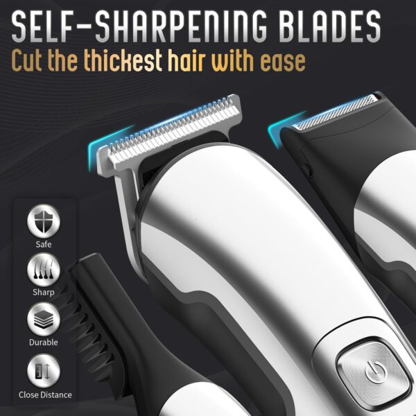 Ufree Beard Trimmer for Men, Waterproof Electric Razor for Nose, Body, Face & Mustache, Cordless Hair Clippers Shavers Grooming Kit, Gifts for Men Husband Father