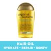 OGX Renewing + Argan Oil of Morocco Penetrating Hair Oil Treatment, Moisturizing & Strengthening Silky Oil for All Hair Types, Paraben-Free, Sulfated-Surfactants Free, 3.3 fl oz