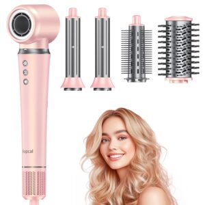 5 in 1 Hair Styler - Professional High Speed Hot Air Styler, Frizz-Free Hair Dryer Brush, No Heat Damage Air Styler Wrap - Hair Dryer, Curl, Volumize, Straighten,Gifts for Women, Travel