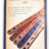 Realeather C4140-08 Narrow Leather Wristbands with Snap Closure, 7.5” to 8.5” L X .75"W, Natural, 8-Pack
